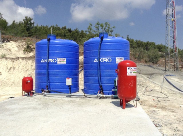 Su Deposu ve Hidrofor - Plastik depolar ve genleşme tanklı su sistemi